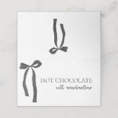 ブラックボウゴシックブライダルシャワービュッフェフード プレイスカード (外部開封)