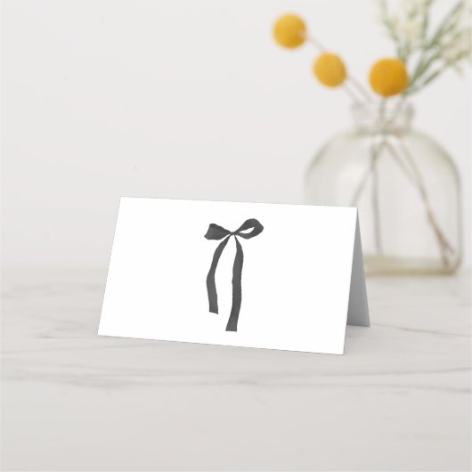 ブラックボウゴシックブライダルシャワービュッフェフード プレイスカード (裏面)