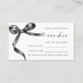 ブラックボウシャワーゲームカード プレイスカード (正面)