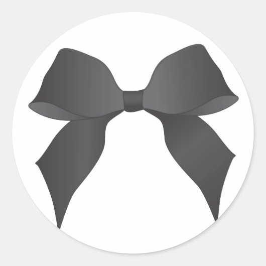 ブラックボウスティッカー ラウンドシール (正面)