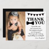 ブラックボウタイサンキューカード サンキューカード (正面/裏面)