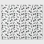 ブラックボウタイバチュラーパーティ ラッピングペーパー (フラット)