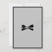 ブラックボウタイバチュラーパーティ 招待状 (裏面)