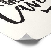 ブラックボウタイ リトルマン 洞窟少年 赤ちゃん保育園アート ポスター (角)