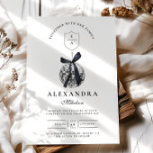 ブラックボウディスコボール卒業パーティー 招待状