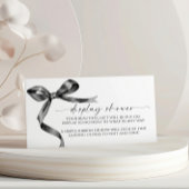 ブラックボウディスプレイシャワー囲いカード エンクロージャーカード