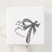 ブラックボウハロウィーンベビーシャワースクエア フェイバータグ (インサイチュ)