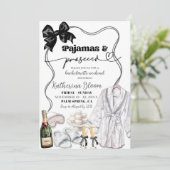 ブラックボウパジャマ プロセッコ ブライズゲートウィークエンド 招待状 (スタンド正面)