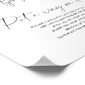 ブラックボウブライダルシャワーゲームにリングを付ける ポスター (角)