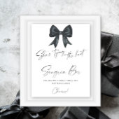 ブラックボウブライダルシャワーサングリアバー ポスター