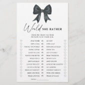 ブラックボウブライダルシャワー彼女はむしろゲーム (正面)