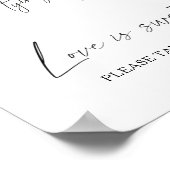 ブラックボウブライダルシャワー愛は甘いトリートテイク ポスター (角)