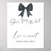 ブラックボウブライダルシャワー愛は甘いトリートテイク ポスター (正面)