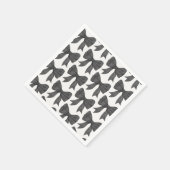 ブラックボウベイビーまたはブライズシャワー、誕生日パーティー スタンダードカクテルナプキン (角)