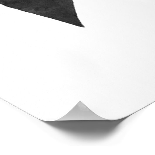 ブラックボウベビーシャワー歓迎サイン ポスター (角)