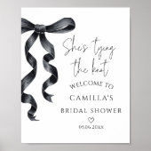 ブラックボウモダンブライダルシャワーへようこそ ポスター (正面)