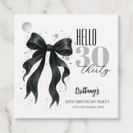 ブラックボウモダン30歳の誕生日 フェイバータグ