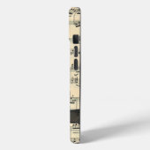 ブラックボウヴィンテージ楽譜 Case-Mate iPhoneケース (裏面 / 左)