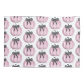 ブラックボウ付きピンクカボチャ 枕カバー (裏面)