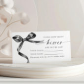 ブラックボウ何人のキスシャワーゲームカード プレイスカード