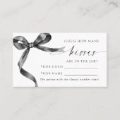 ブラックボウ何人のキスシャワーゲームカード プレイスカード (正面)