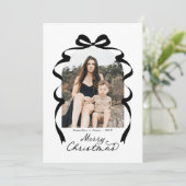 ブラックボウ写真メリークリスマスアーチ シーズンカード (スタンド正面)