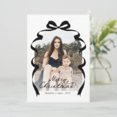 ブラックボウ写真メリークリスマスアーチ シーズンカード (スタンド正面)