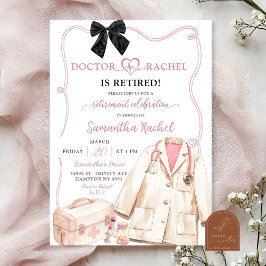 ブラックボウ医師退職パーティー 招待状