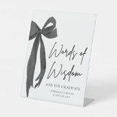 ブラックボウ卒業パーティーアドバイスの英知の言葉 台座サイン (正面)