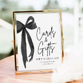 ブラックボウ卒業パーティー卒業カード&ギフト ポスター