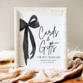 ブラックボウ卒業パーティー卒業カード&ギフト ポスター