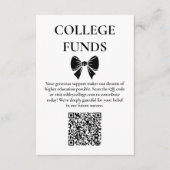 ブラックボウ卒業大学ファンド エンクロージャーカード (正面)