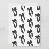 ブラックボウ彼らは結び目婚約パーティ 招待状 (裏面)