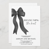 ブラックボウ彼らは結び目婚約パーティ 招待状 (正面/裏面)