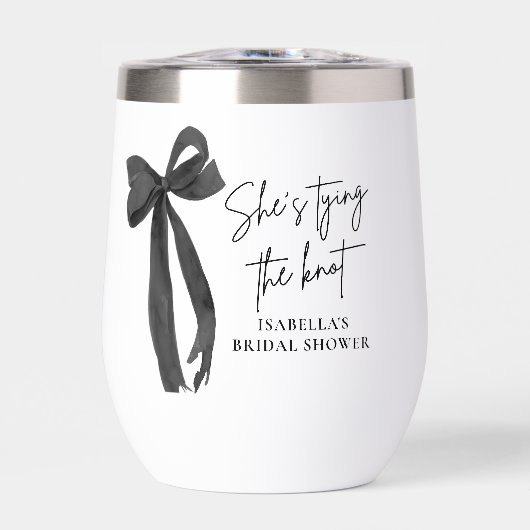 ブラックボウ彼女は結び目のブライダルシャワー (正面)