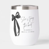 ブラックボウ彼女は結び目のブライダルシャワー (背面)