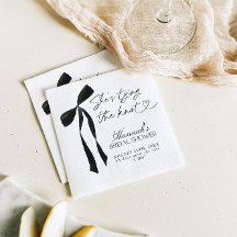 ブラックボウ彼女は結び目のブライダルシャワー