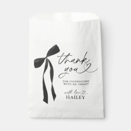 ブラックボウ彼女は結び目のブライダルシャワー フェイバーバッグ