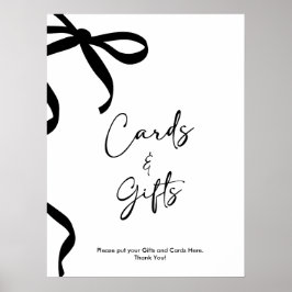 ブラックボウ彼女は結び目のブライダルシャワー ポスター