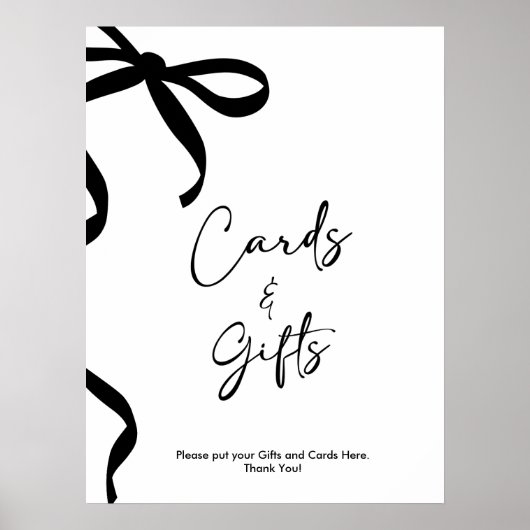 ブラックボウ彼女は結び目のブライダルシャワー ポスター (正面)