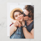 ブラックボウ彼女は結び目のブライダルシャワー 招待状 (裏面)