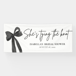 ブラックボウ彼女は結び目のブライダルシャワー 横断幕
