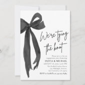 ブラックボウ我々は結び目の婚約パーティ 招待状 (正面)