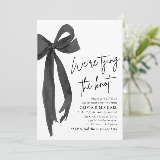 ブラックボウ我々は結び目の婚約パーティ 招待状 (スタンド正面)