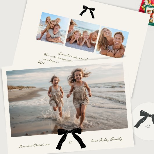 ブラックボウ手書きインクインメリークス写真 シーズンカード