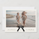 ブラックボウ手書きインクインメリークス写真 シーズンカード (正面)