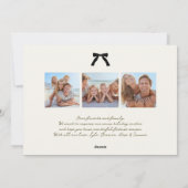 ブラックボウ手書きインクインメリークス写真 シーズンカード (裏面)