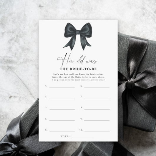 ブラックボウ新婦は何歳になったか