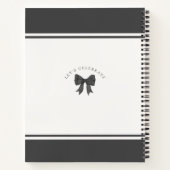 ブラックボウ甘い16文字へ誕生日ガール ノートブック (裏面)