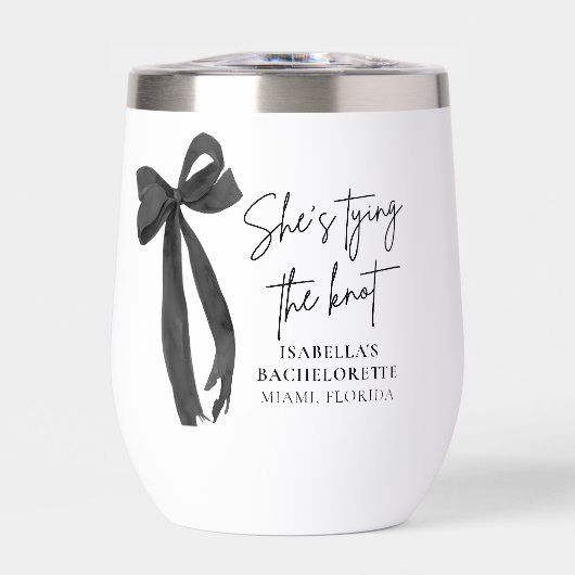 ブラックボウ結び目のバチェロレッテ (正面)